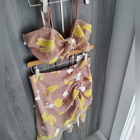 🍋For Love and Lemons 2 Piece Set - Skirt Size L, Top - M - Picture 14 of 16